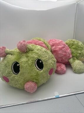 Dan Dee Plush Caterpillar 28" Large Stuffed Animal Pink Green